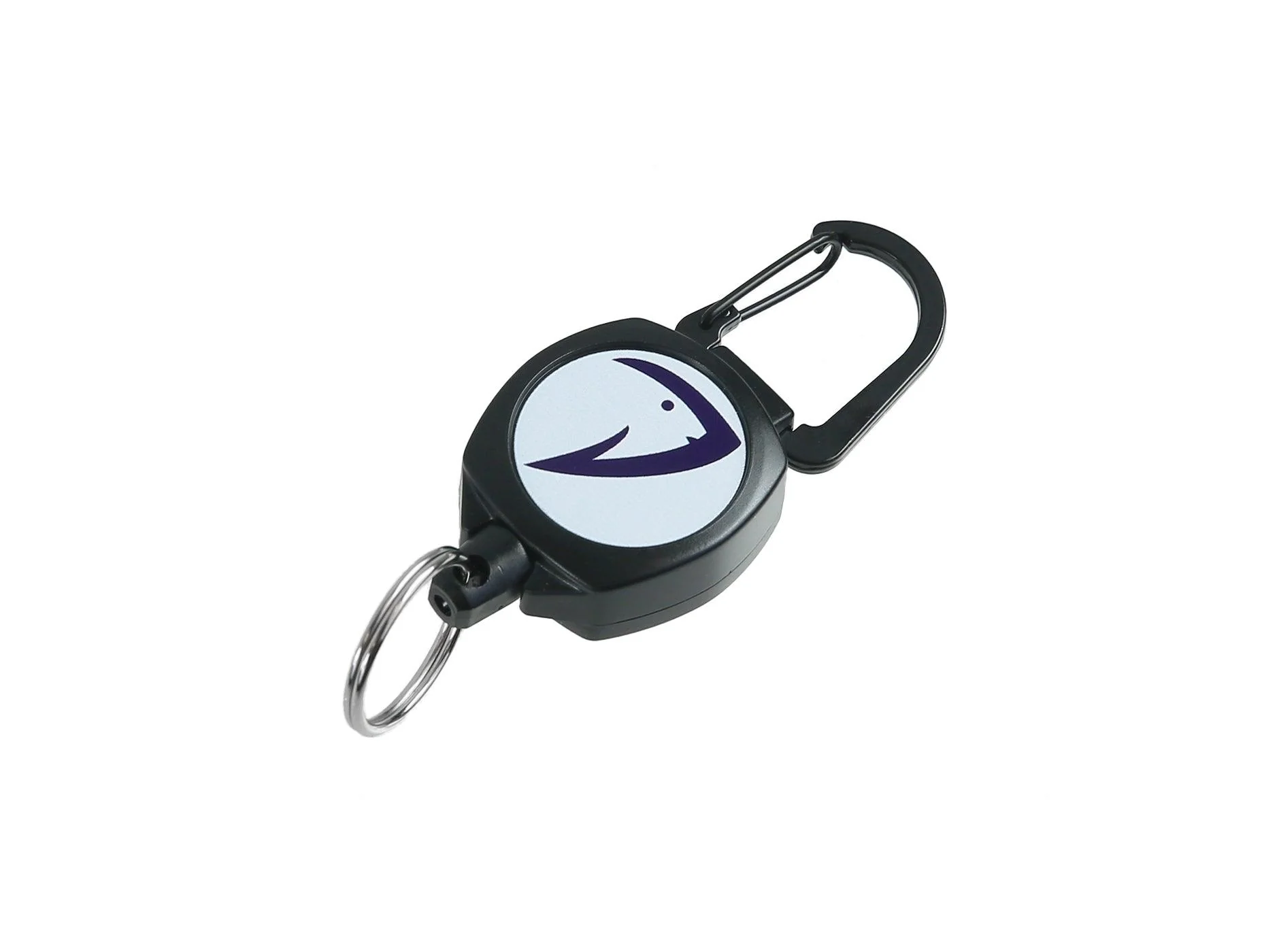 Boomerang x Tackle World Logo Mid Zinger Retractable Carabiner With Split Ring - Image 2