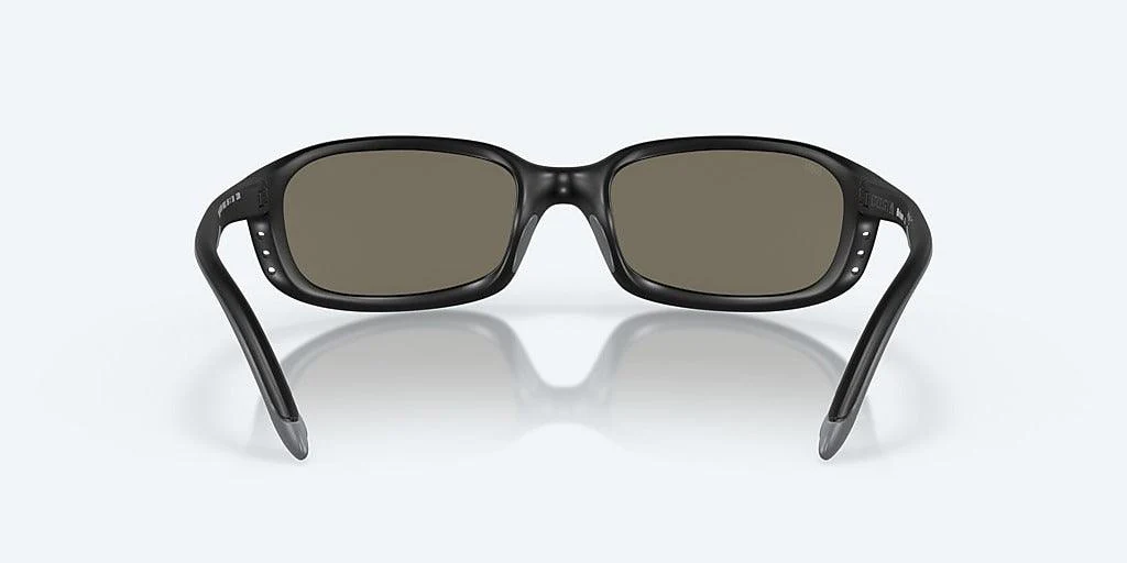 Costa Brine Matte Black Frame With Mirror Blue Lens 580G Polarized Sunglasses - Image 4