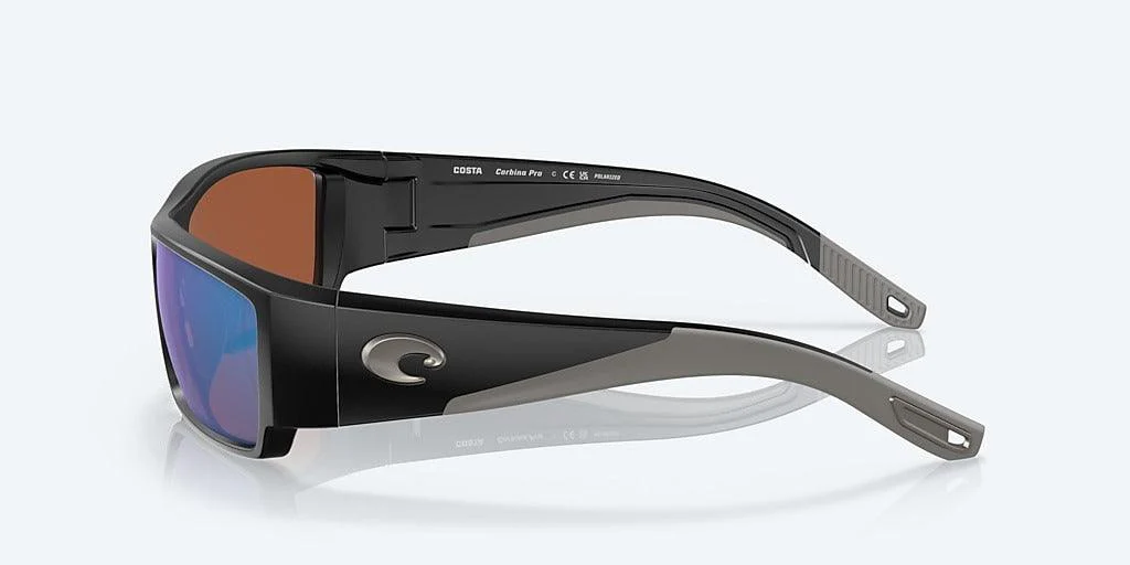 Costa Corbina Pro Matte Black Frame with Green Mirror Lens 580G Polarized Sunglasses - Image 5