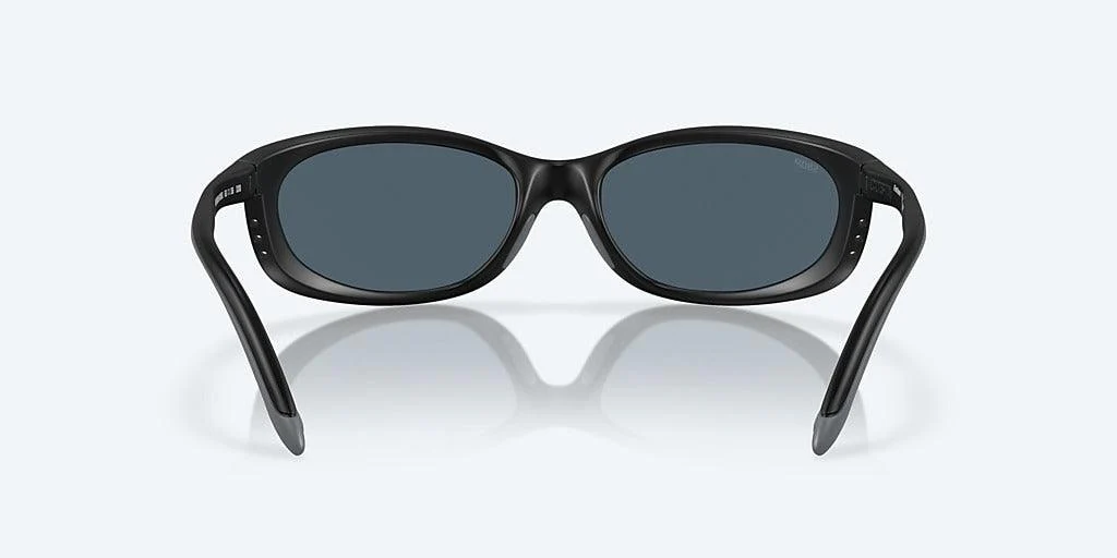 Costa Fathom Matte Black Frame With Gray Mirror Lens 580P Polarized Sunglasses - Image 4