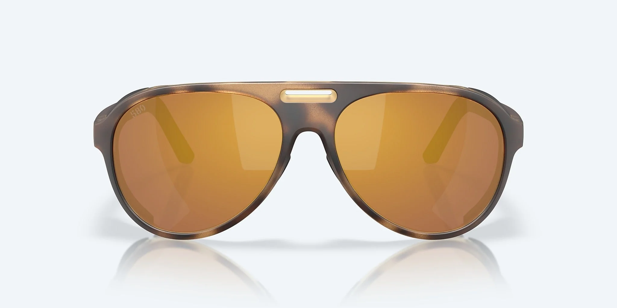 Costa Grand Catalina Matte Tortoise Frame with Gold Mirror Lens 580G Polarized Sunglasses - Image 2