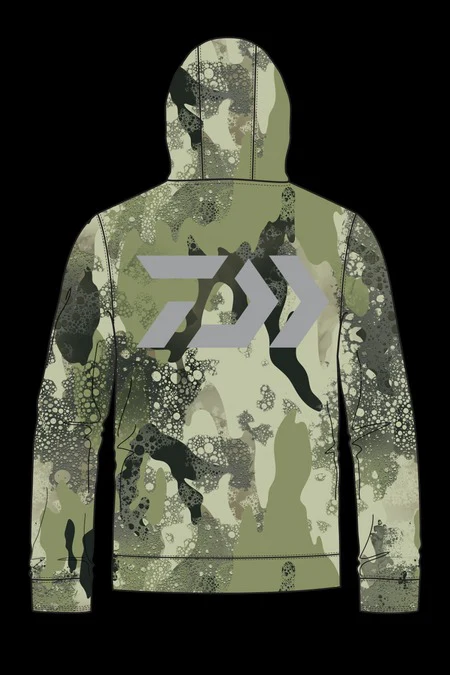 Daiwa D-Vec Wood Camo Fleece Hoodie - Image 2