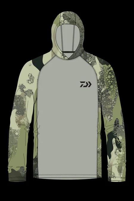 Daiwa D-Vec Wood Camo LS HD Sunshirt