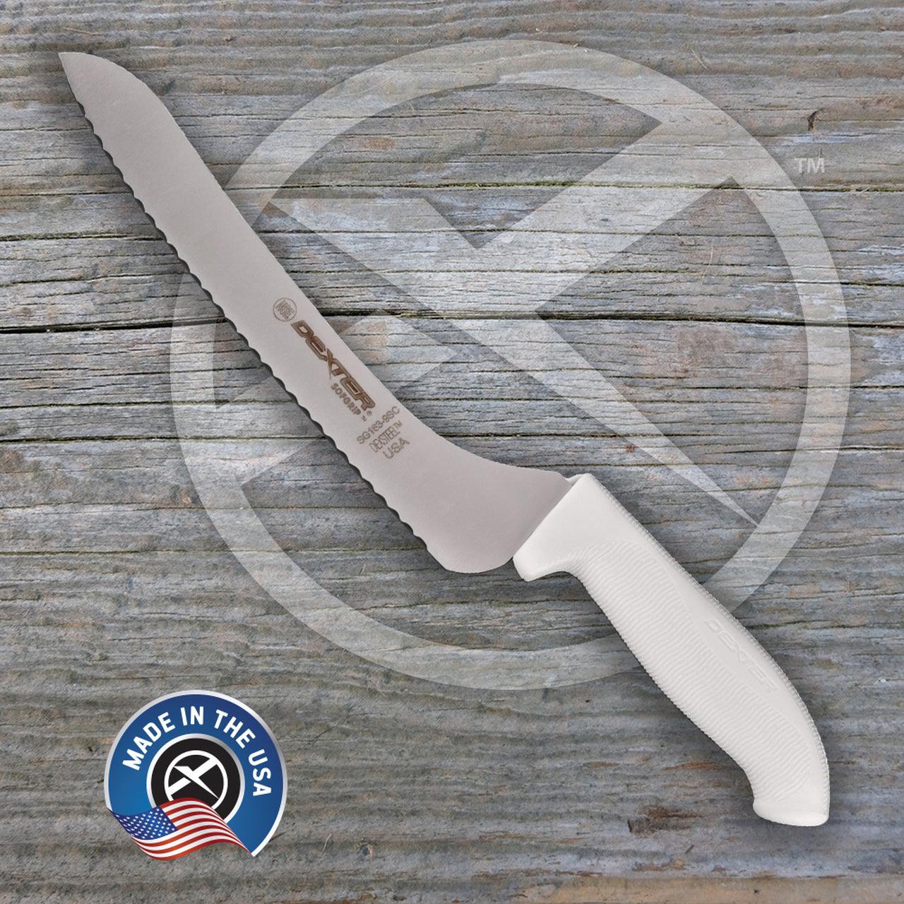 Dexter Russell SG163-9SC 9" Sofgrip Offset Scalloped Knives - Image 2