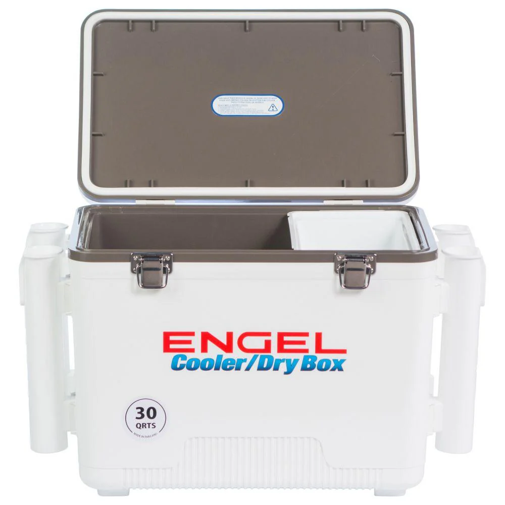 Engel 30 Quart Drybox/Cooler with Rod Holders - Image 2