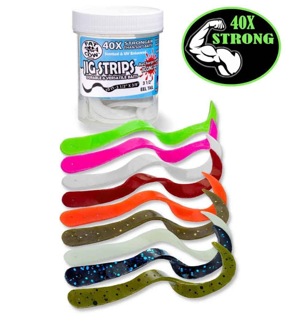Fat Cow Jig Strips Eel Tail