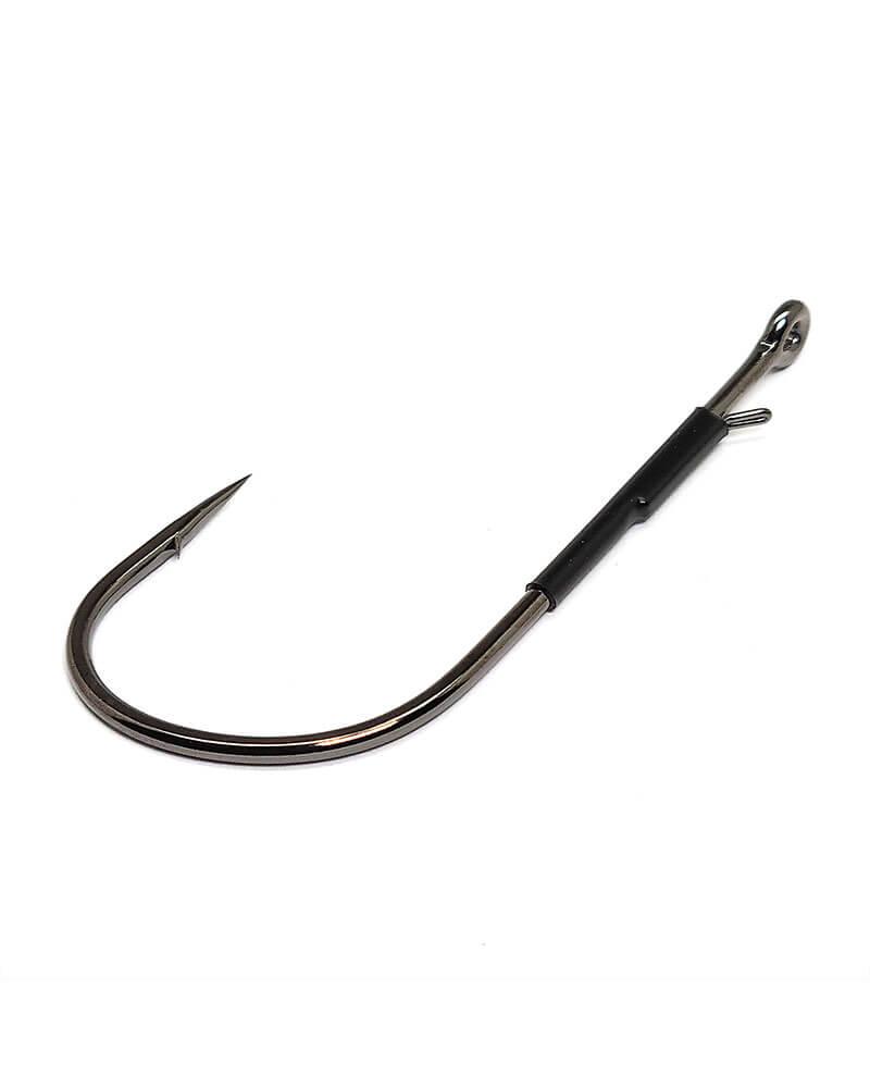 Gamakatsu Heavy Cover Worm with Tin Keeper Hooks NS Black - Image 2