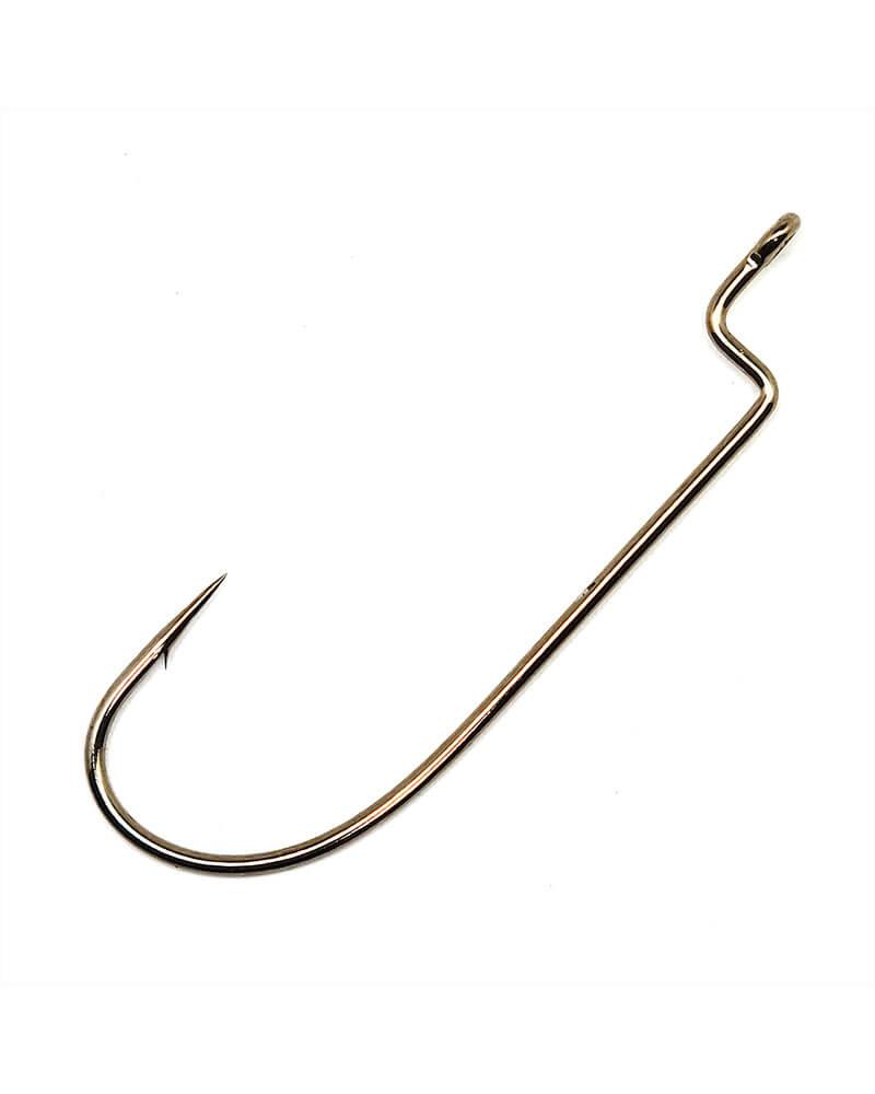 Gamakatsu Worm Offset Shank O'Shaughnessy Bend Hooks NS Black