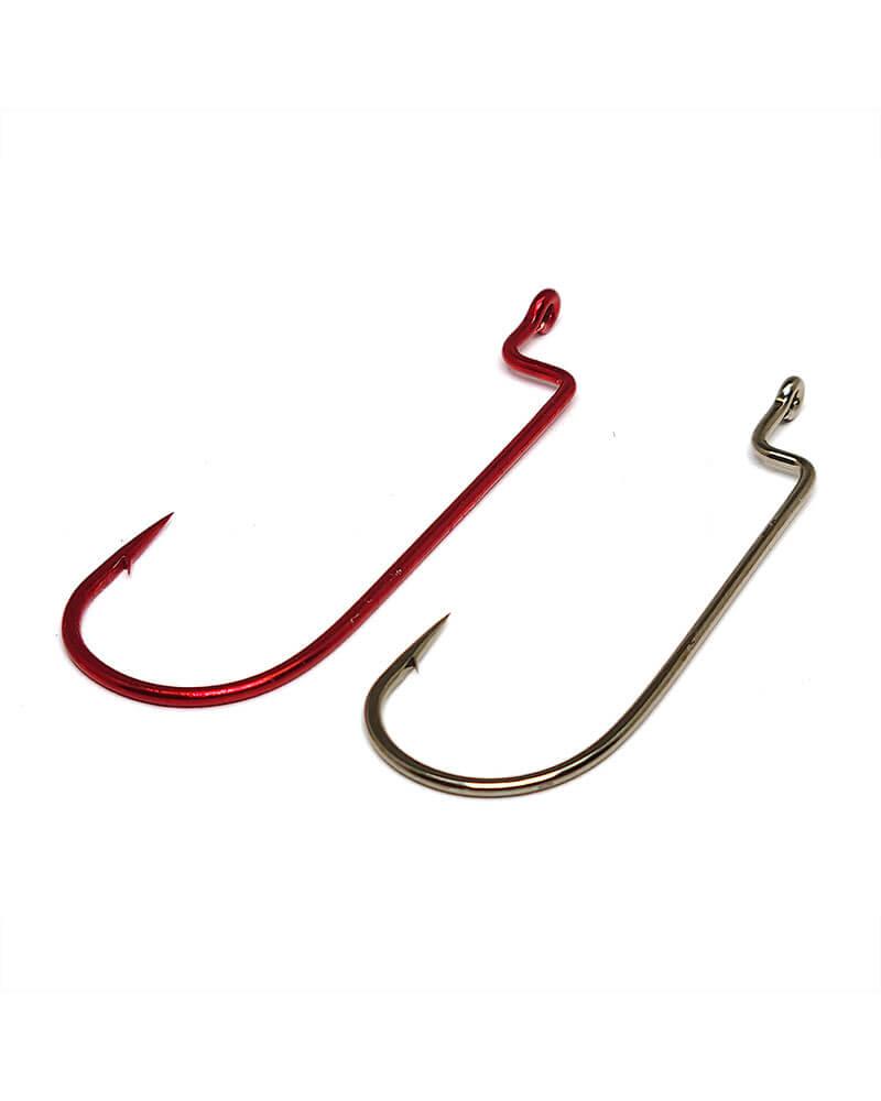 Gamakatsu Worm Offset Shank Round Bend Hooks Bronze - Image 2