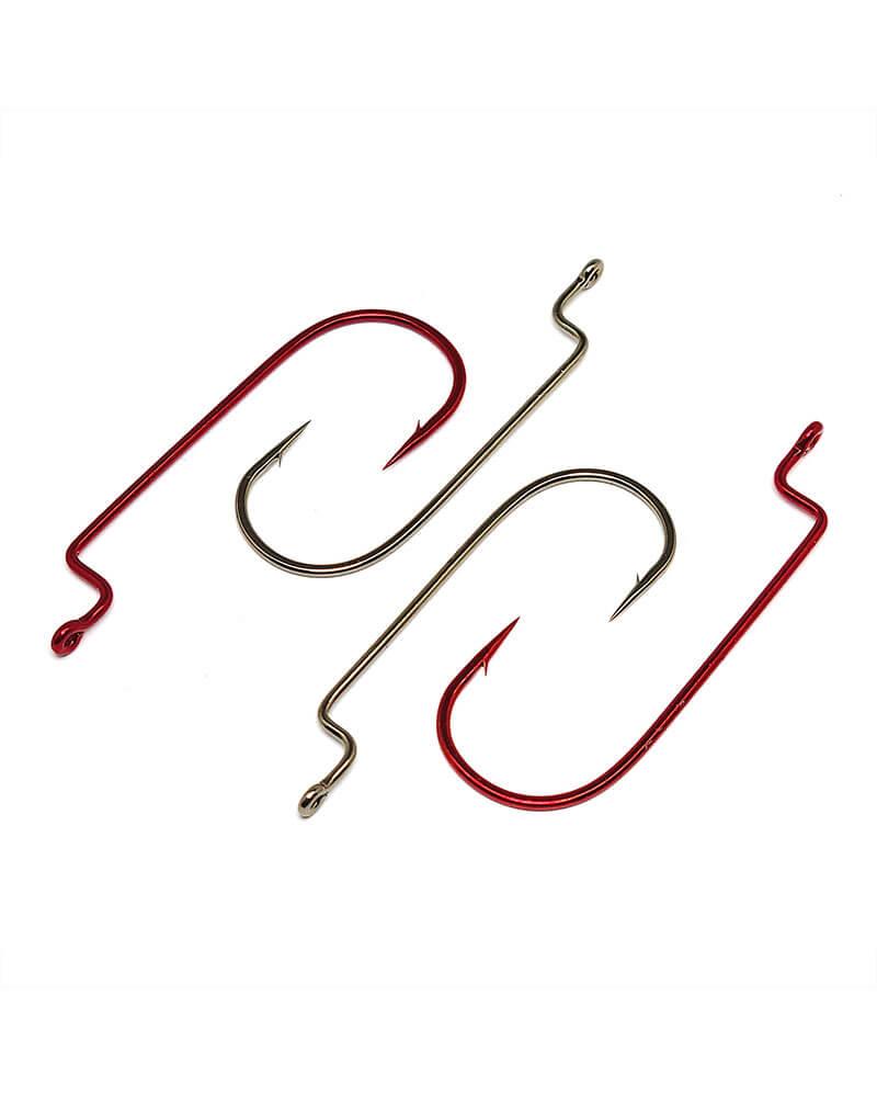 Gamakatsu Worm Offset Shank Round Bend Hooks Bronze - Image 3