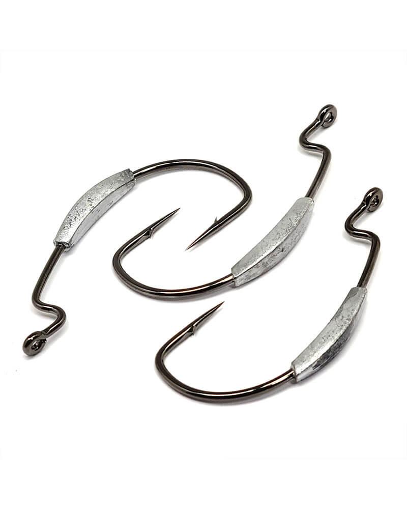 Gamakatsu Worm Superline Extra Wide Gap (EWG) Weighted Hooks NS Black - Image 3