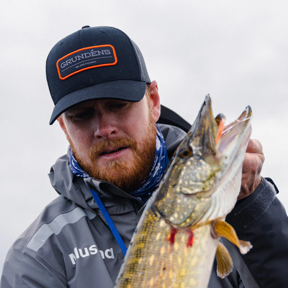 Grundens We Are Fishing Trucker Hat - Image 2