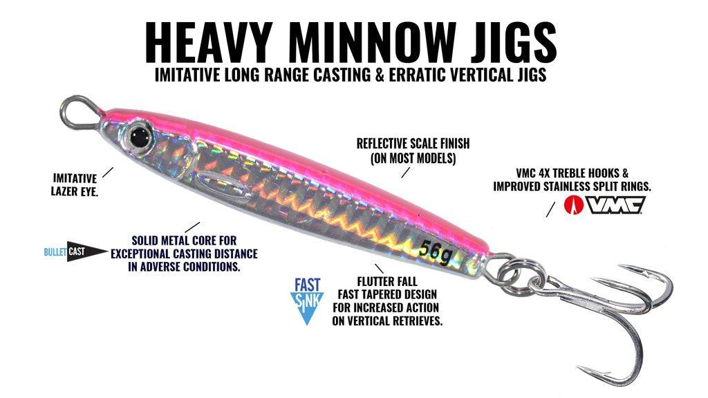 Hogy Heavy Minnow Jigs With VMC Treble Hook - Image 11