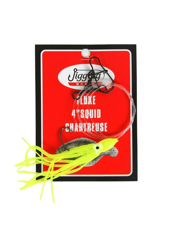 Jigging World Fluke Rigs with 4" Squid - Image 2