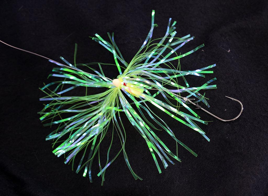 Jigging World Hi-Lo Flasher Rigs with Grub Holder Hooks - Image 2