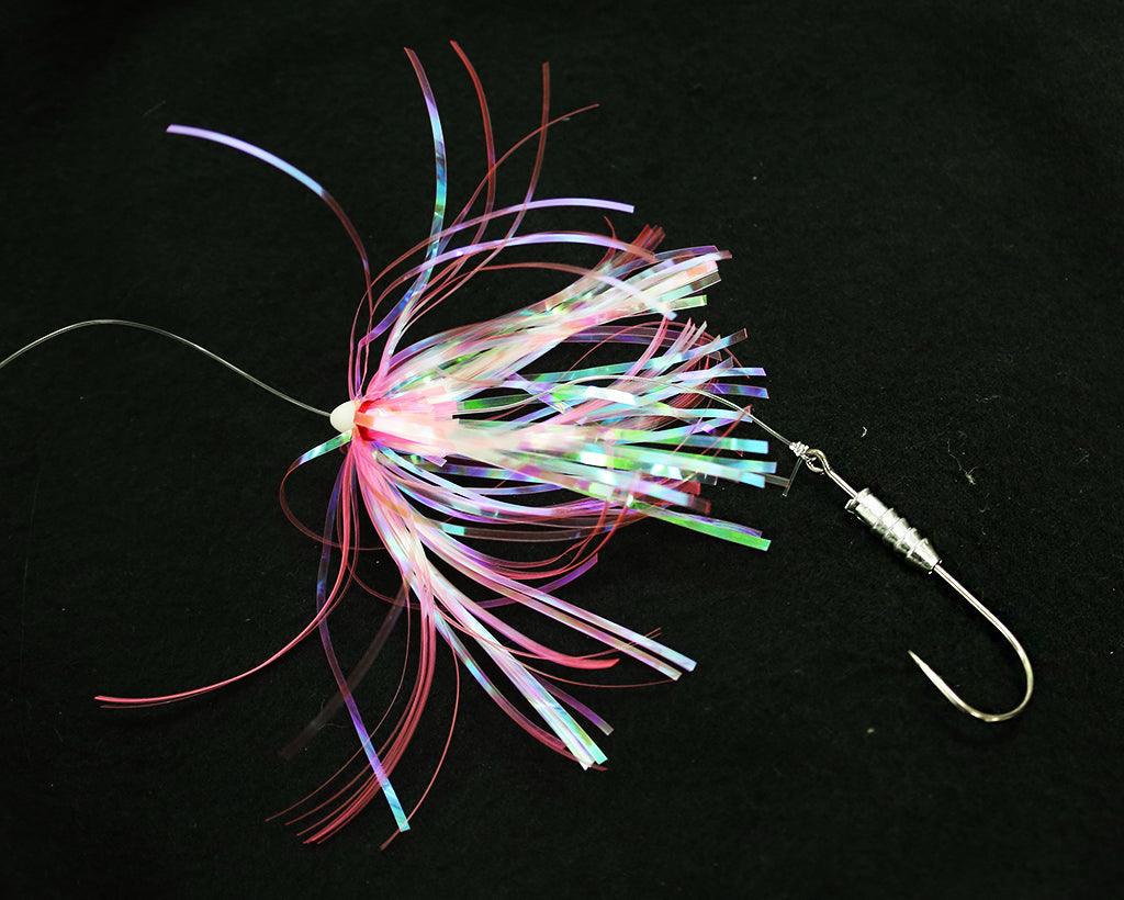 Jigging World Hi-Lo Flasher Rigs with Weighted Grub Holder Hooks