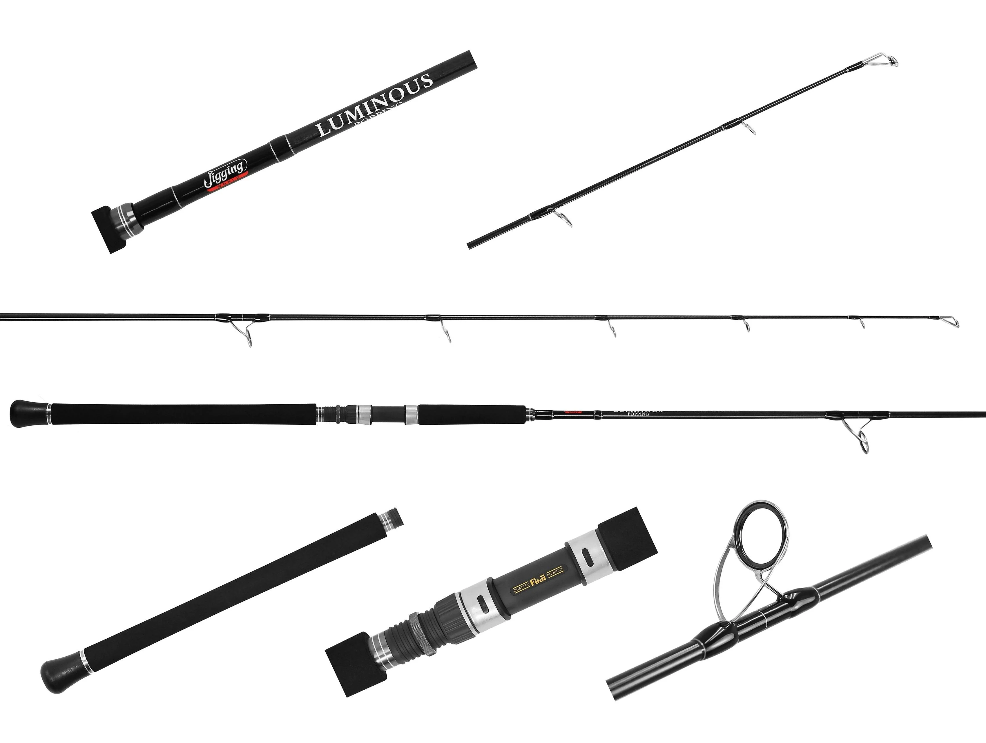 Jigging World Luminous Popping Spinning Rods