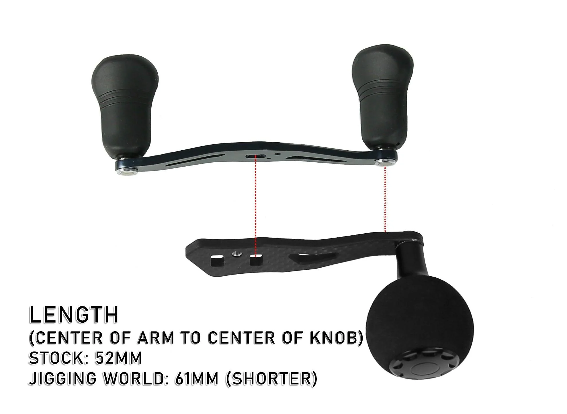 Jigging World Power Handle for Shimano Tranx 300 & 400 Baitcasting Reels - Image 6