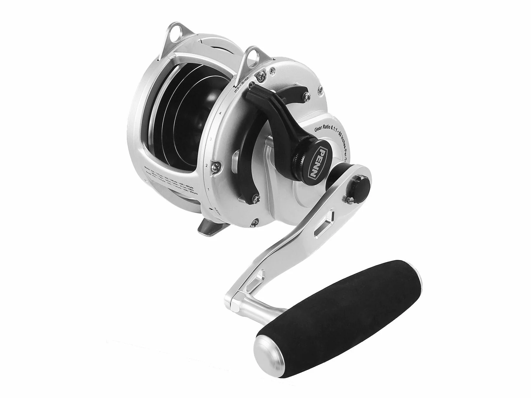 Jigging World Power Handles for Penn Fathom II Single Speed Reels