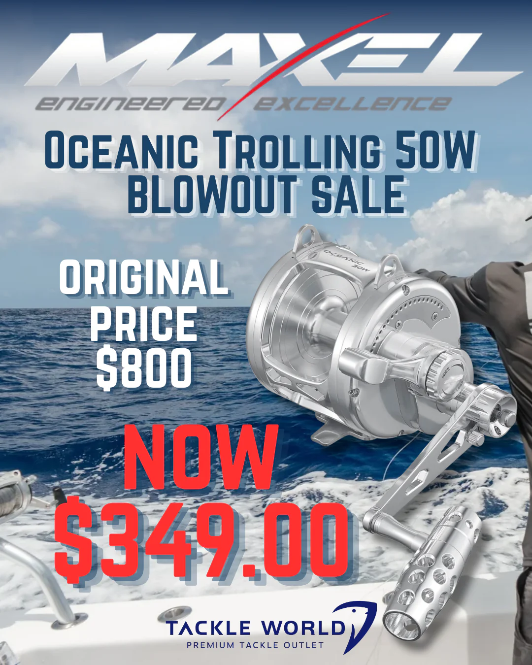 Maxel Oceanic Trolling Conventional Reels *Final Sale* - Image 2