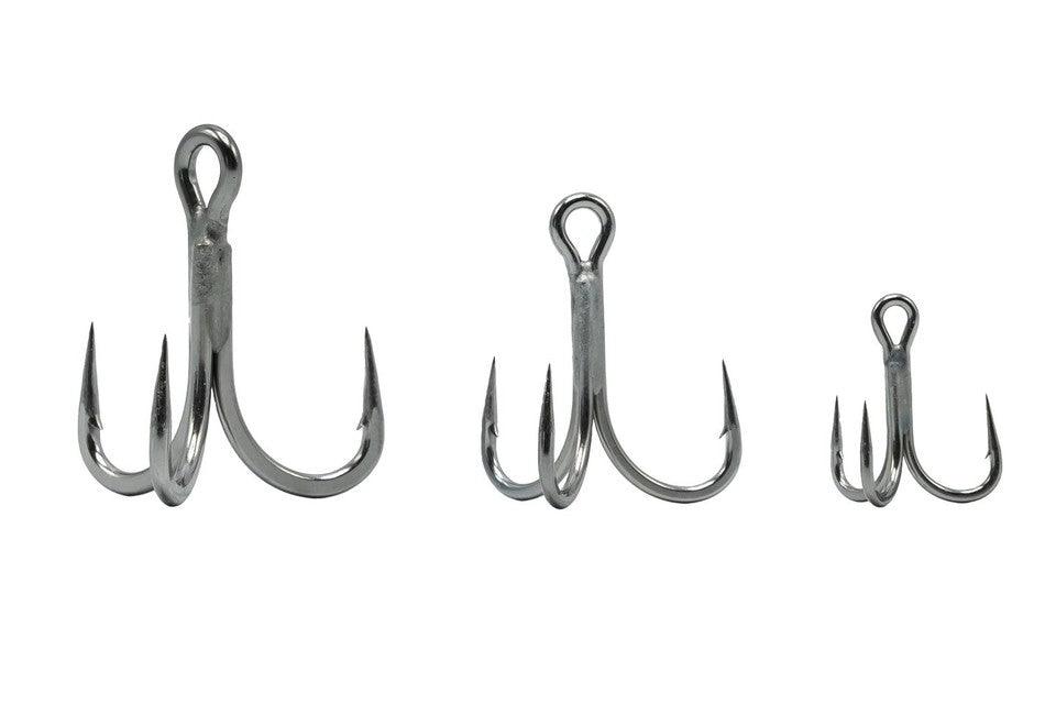 Mustad Jaw Lok 5X Strong In-Line Treble Hooks - Image 2