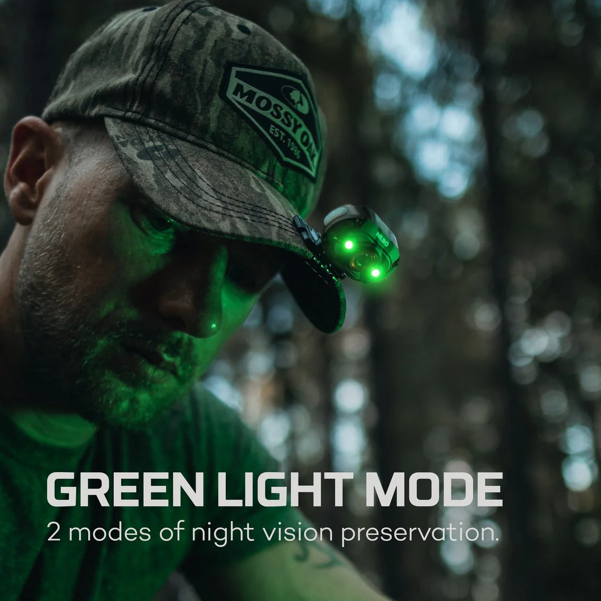 Nebo Mycro 400 Lumen Headlamp Mossy Oak BottomLand - Image 5
