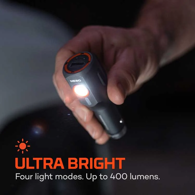 Nebo Transport 400 2-IN-1 Car Charger and Flashlight - Image 3