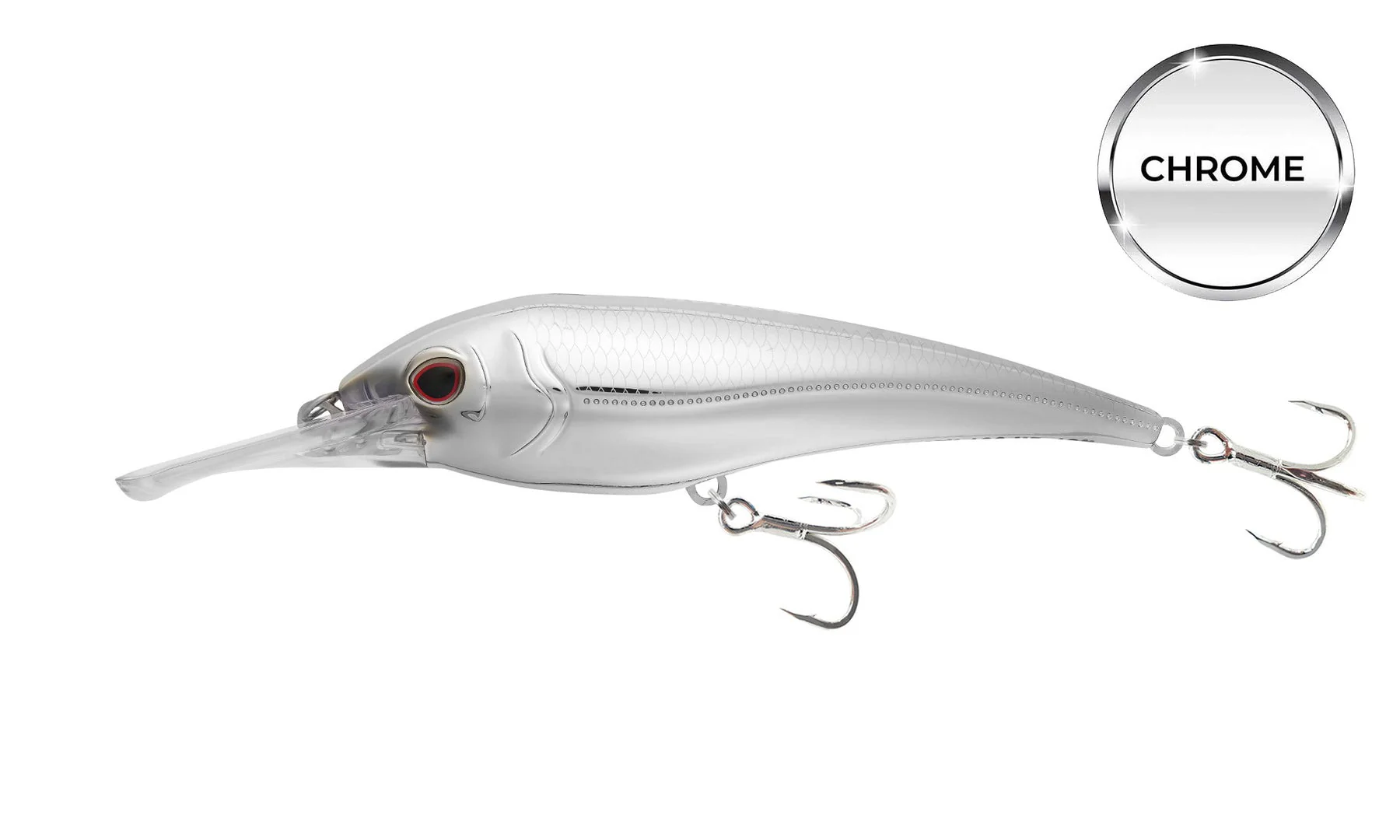 Nomad DTX Minnow Chrome Limited Edition Heavy Duty Sinking Trolling Lure