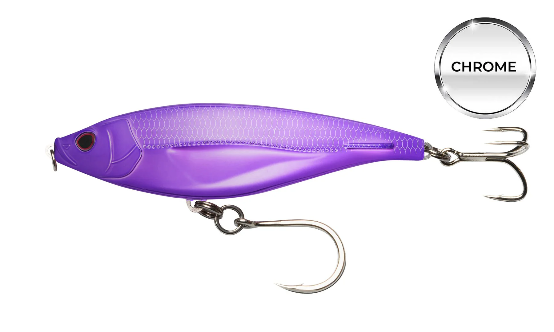 Nomad Madscad 190 AT Chrome Limited Edition Sink 7-1/2" - 7-3/4oz Trolling Lures - Image 2
