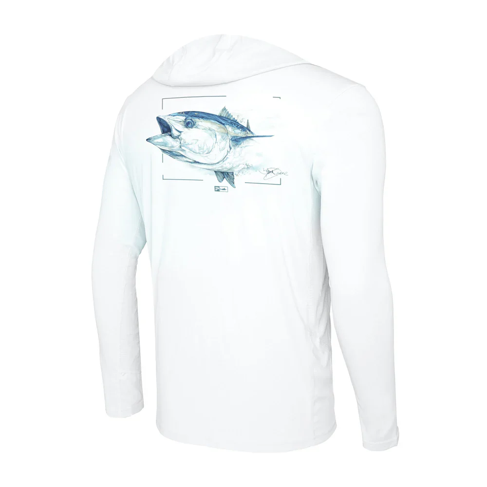 Pelagic Vaportek Hooded Fishing Shirts - Image 2