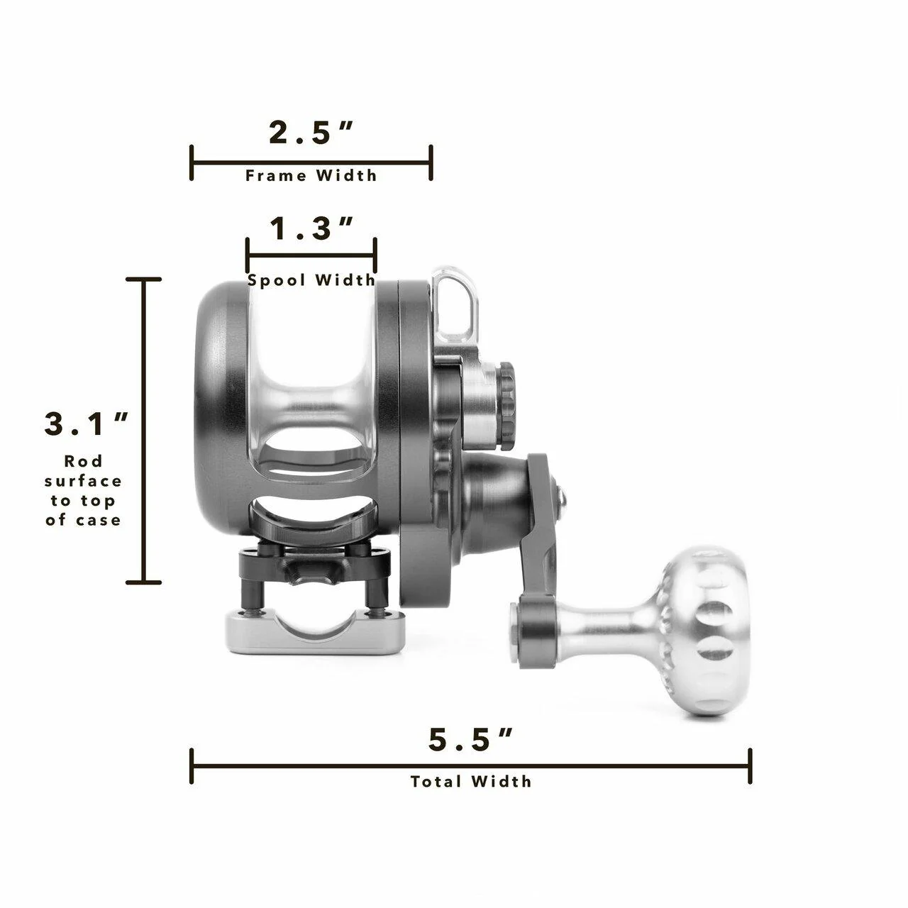 Seigler LGN Large Game Narrow Lever Drag Reels - Image 7