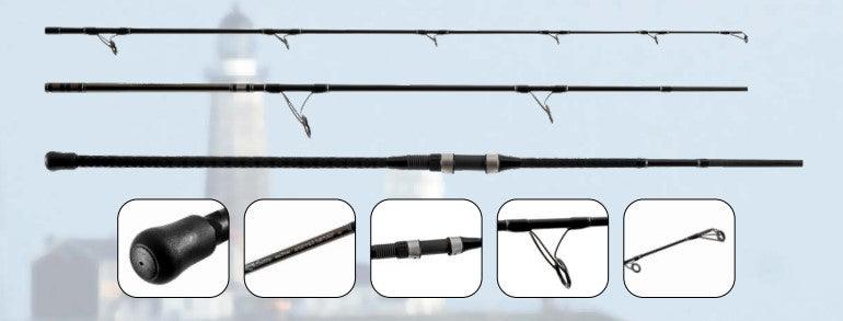Tsunami Airwave Elite 3 Piece Destination Series Spinning Rods