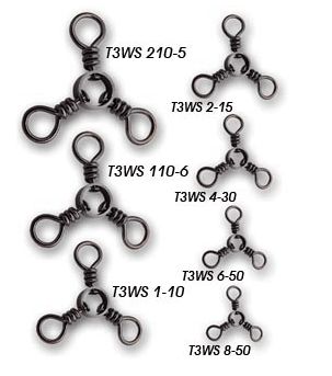 Tsunami Pro Three Way Swivels - Image 2