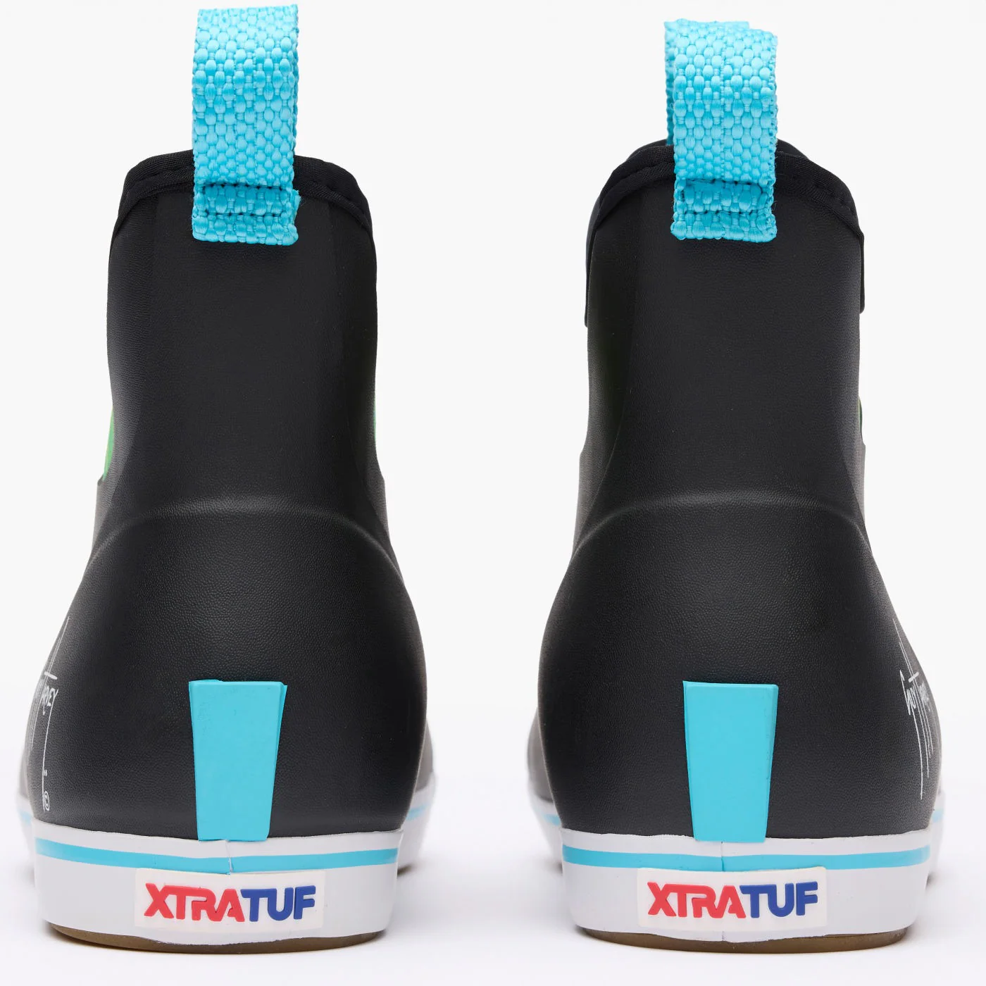 Xtratuf Men's 6" Ankle Deck Boots Guy Harvey Black Mahi - Image 6