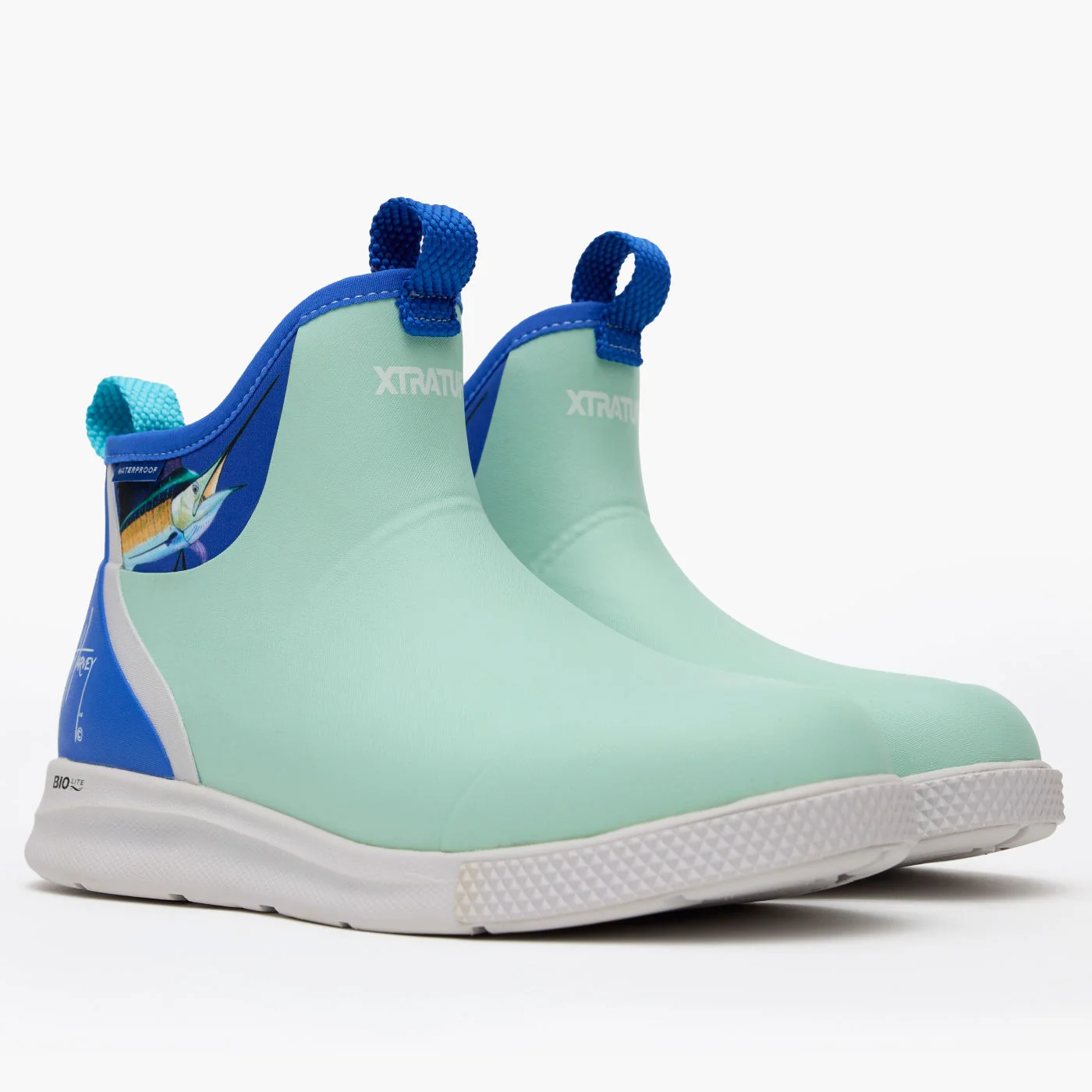 Xtratuf Men's 6" Ankle Deck Sport Boots Guy Harvey Pool Sailfish - Image 2