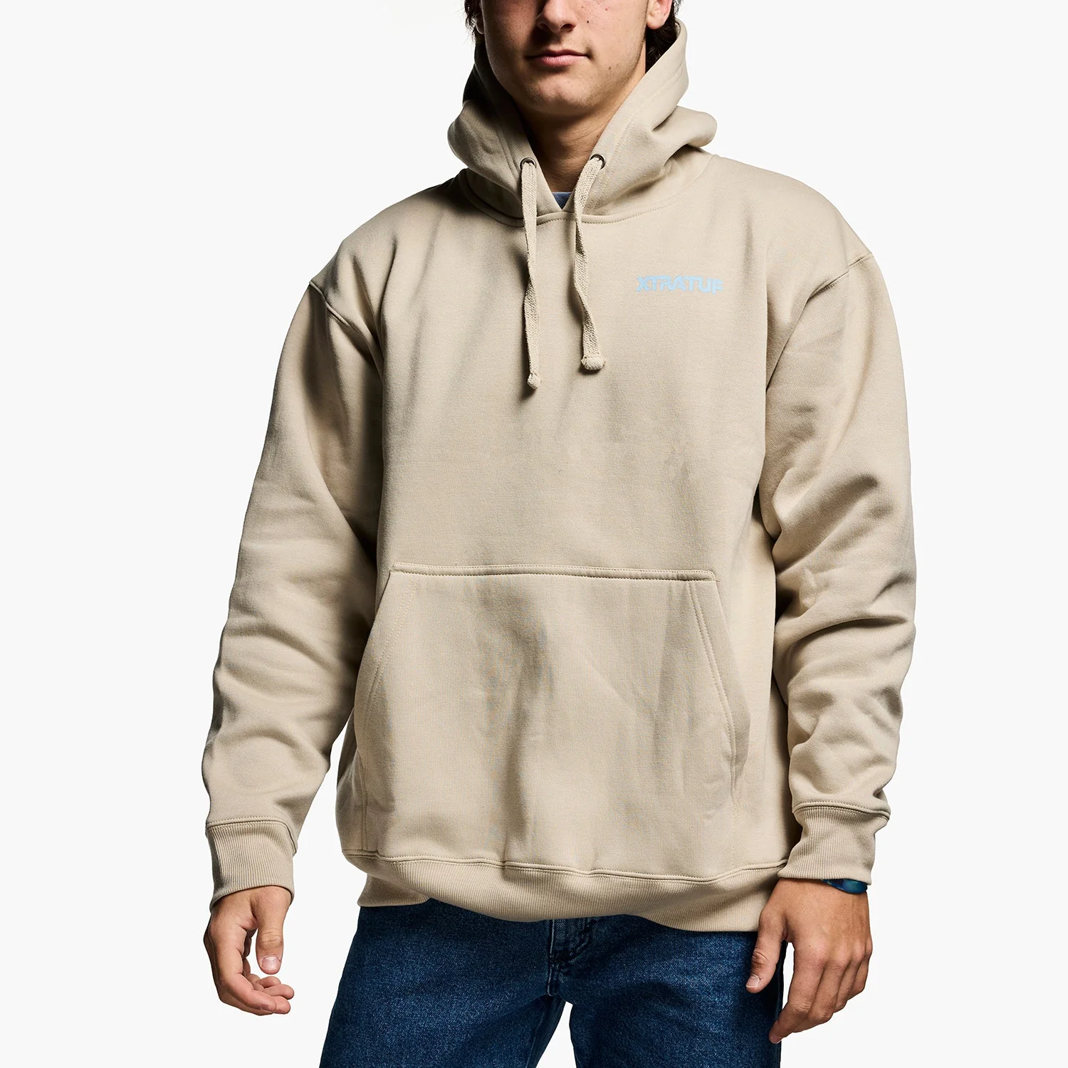 Xtratuf Men's Built For All Hoodie Abbey Stone - Image 4