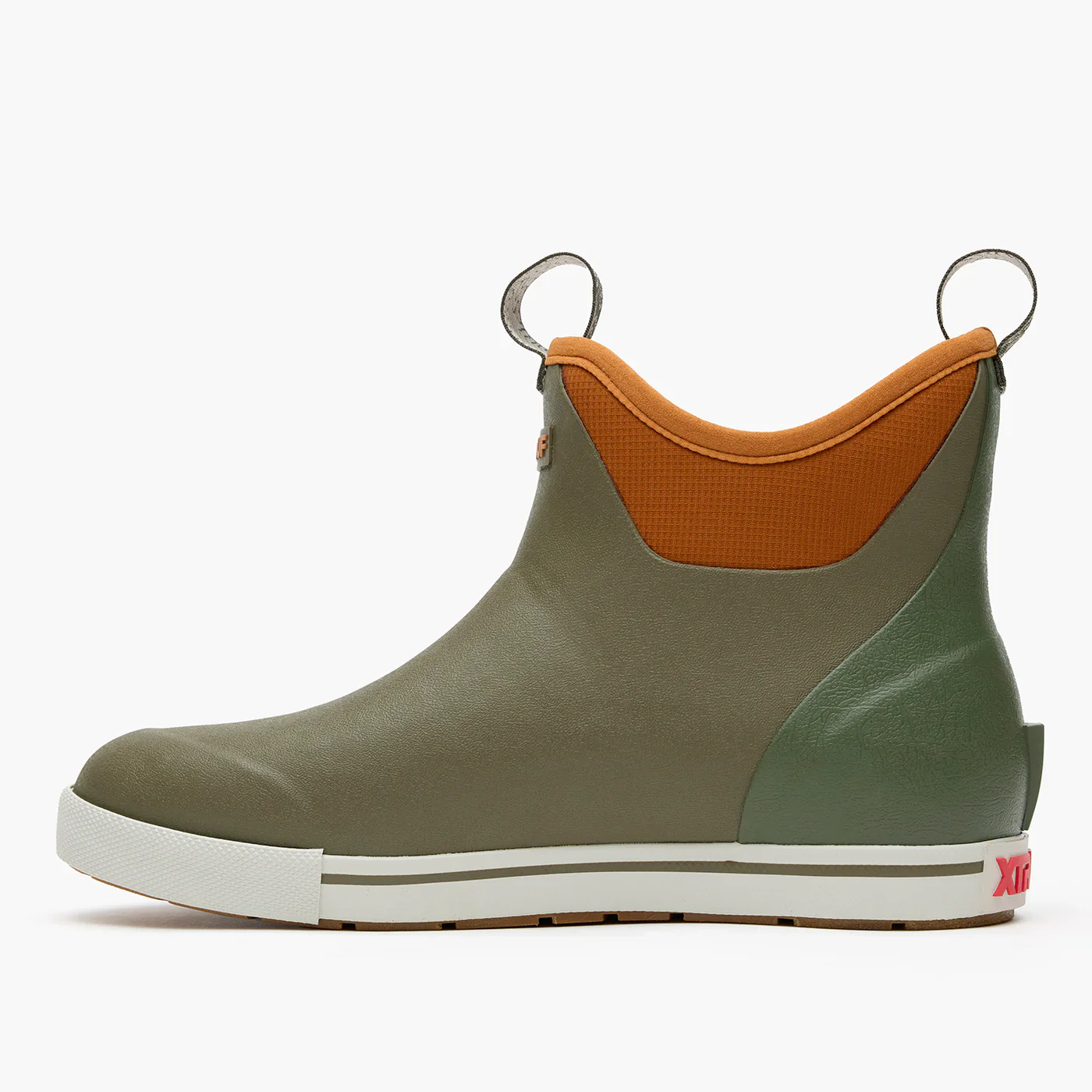 Xtratuf Men's Camp Fleece Lined 6" Ankle Deck Boots Dark Olive Spice - Image 3