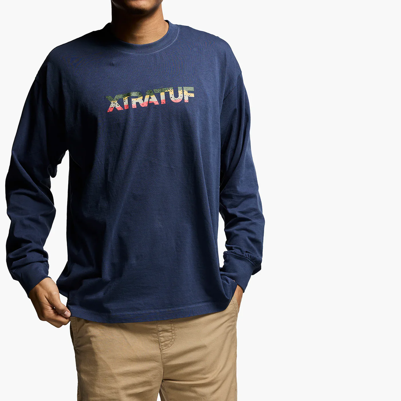 Xtratuf Men's Rugged and Reliable Salmon Long Sleeve Tee - Image 2