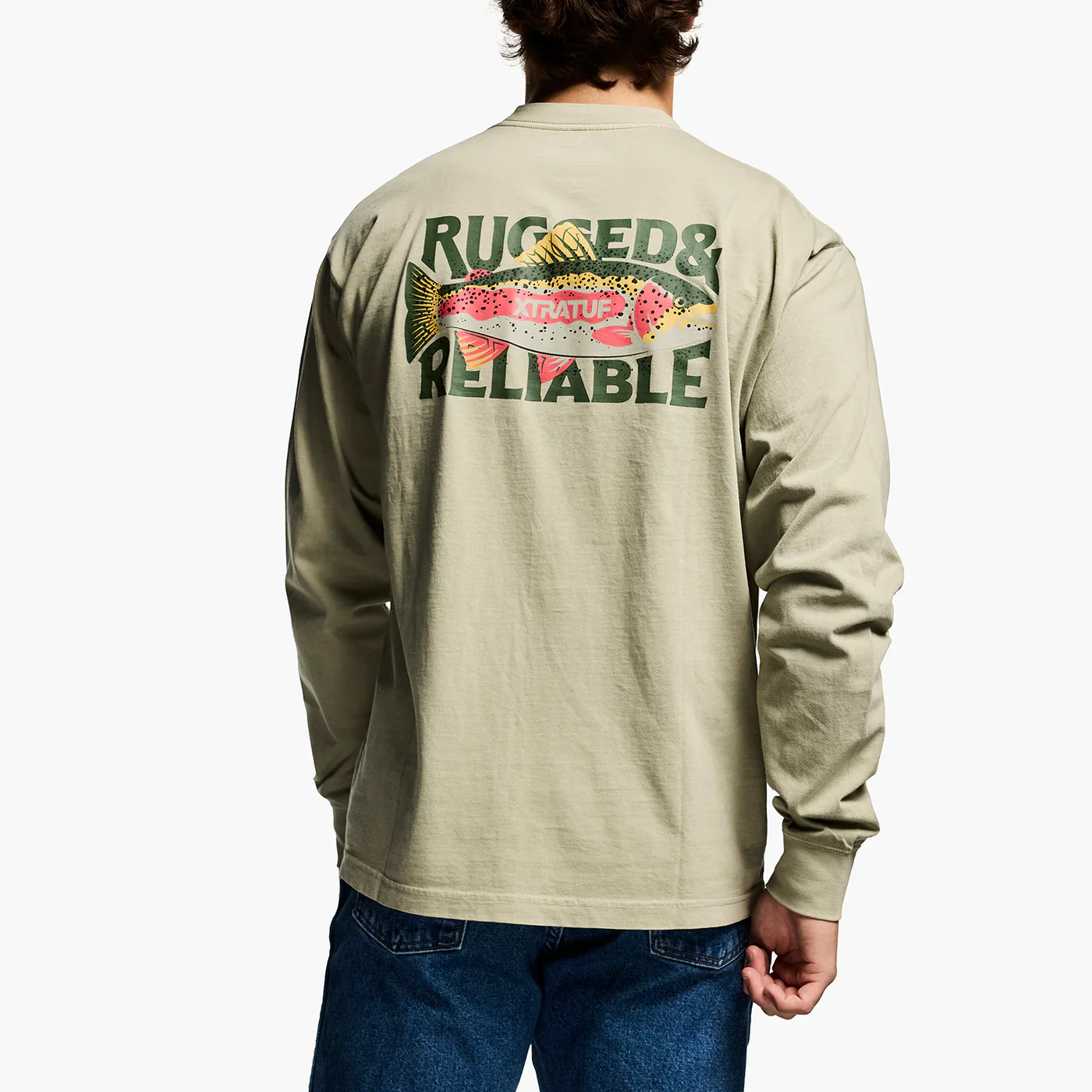 Xtratuf Men's Rugged and Reliable Salmon Long Sleeve Tee - Image 7
